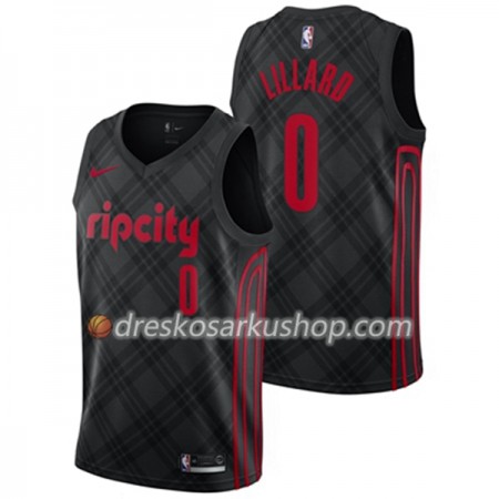Muški NBA Dres Portland Trail Blazers Damien Lillard 0 Nike City Edition Swingman